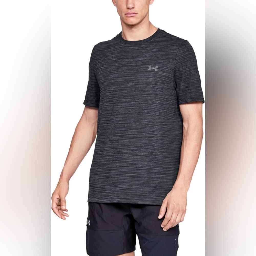 Under Armour Vanish Seamless Short Sleeve T-Shirt Men’s Black/Grey Large